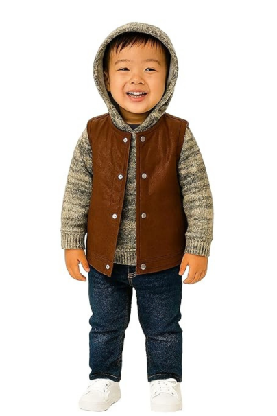 Stylish Layered Look Warm Outfit | Comfortable Casual Wear for Toddlers & Kids